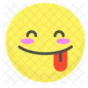 Tongue Happy Blushing Icon