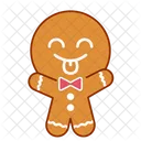 Smile Face Gingerbread Icon
