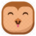 Tongue Happy Owl Icon