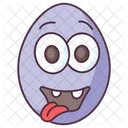 Edible Tongue Egg Egg Shell Icon