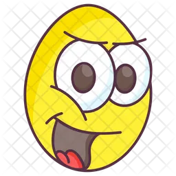 Tongue Out Egg  Icon