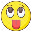 Tongue Out Emoji Crazy Expression Emotag Icon