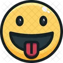 Tongue out face  Icon