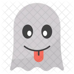 Tongue Out Ghost Emoji Icon