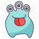 Tongue Out Monster Creature Monster Face Icon