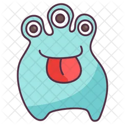 Tongue Out Monster  Icon