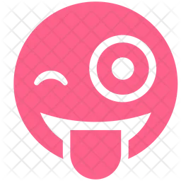 TONGUE OUT WINKING SMILEY Emoji Icon