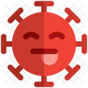 Tongue Smiling Coronavirus Emoji Coronavirus Icon