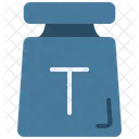 Tonne Weight Measure Icon