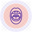 Tonsils Line Icon Icon