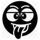 Emoji Tonto Expresion Tonta Etiqueta Emocional Icono