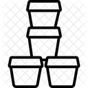Ton Topfe Stapel Symbol