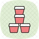 Tontopfe Stapeln Symbol