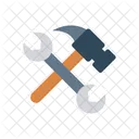 Tool Hammer Wrench Icon