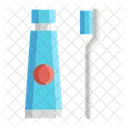 Tootbrush And Toothpaste Tooth Past Tooth Brush Icon