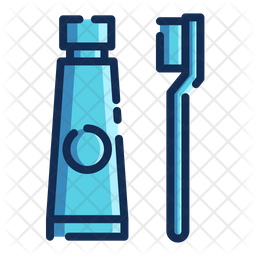 Tootbrush And Toothpaste Icon
