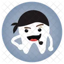 Pirate Dentist Tooth Icon