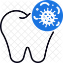 치아 박테리아 박테리아 치아 아이콘