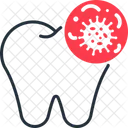 Tooth bacteria  Icon