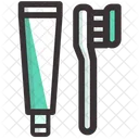 Tooth Brush Tooth Paste Teeth Icon