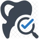 Tooth Checkup Magnifier Search Icon