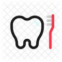 Tooth Cleaning Toothbrush Toiletries Icon