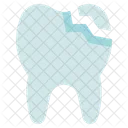 Dental Care Dentist Tooth Crack Icon