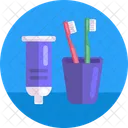 Tooth Hygiene Toothpaste Toothbrush Icon