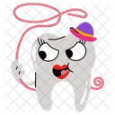 Tooth Sheriff Broken Teeth Teeth Cavity Icon