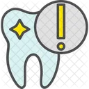 Tooth Warning Decayed Tooth Molar Cavity Icon