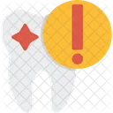 Tooth Warning Decayed Tooth Molar Cavity Icon