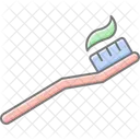 칫솔 선형 색상 아이콘 아이콘