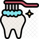 Toothbrush Toothpaste Dental Care Icon