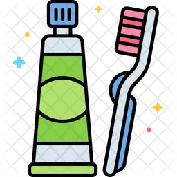 Toothbrush And Toothpaste  Icon