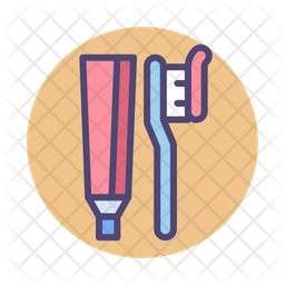 Toothpaste And Toothbrush Icon