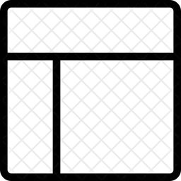 Top Bar Grid  Icon