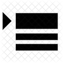 Block Text Header Icon