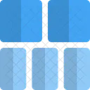 Top Double Column Grid Icon