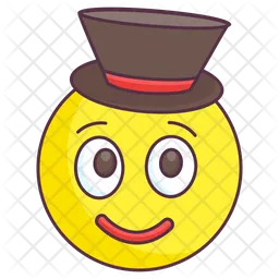 Top hat hot sale emoticon