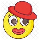 Top Hat Emoji Cute Emoji Expression Emotag Icône