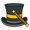 Top Hat Festive Cap Costume Accessory Icon