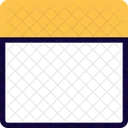 Top Horizontal Grid Icon