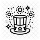 Top Hat Fireworks Icon