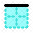 Top Border Cell Icon