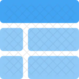 Top Sidebar List Grid  Icon