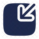 スクエアトップアップ アイコン