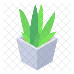 Topfpflanze  Symbol