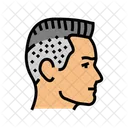 Topo Penteado Masculino Ícone