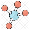 Compose Molecule Topologie Icône