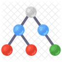 Knotennetzwerk Verbundene Knoten Mesh Netzwerk Symbol